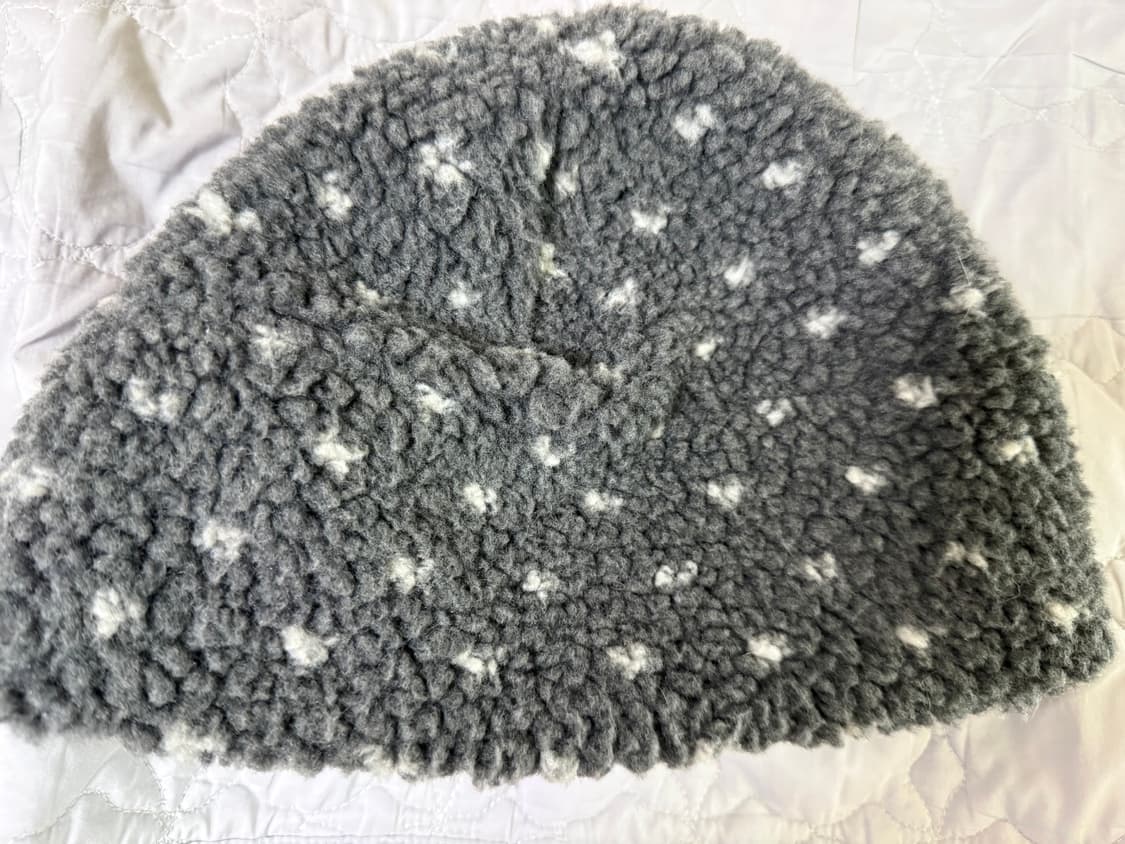 마스컴퍼니 Dot dumble fleece beanie (gray) 비니 상품이미지3