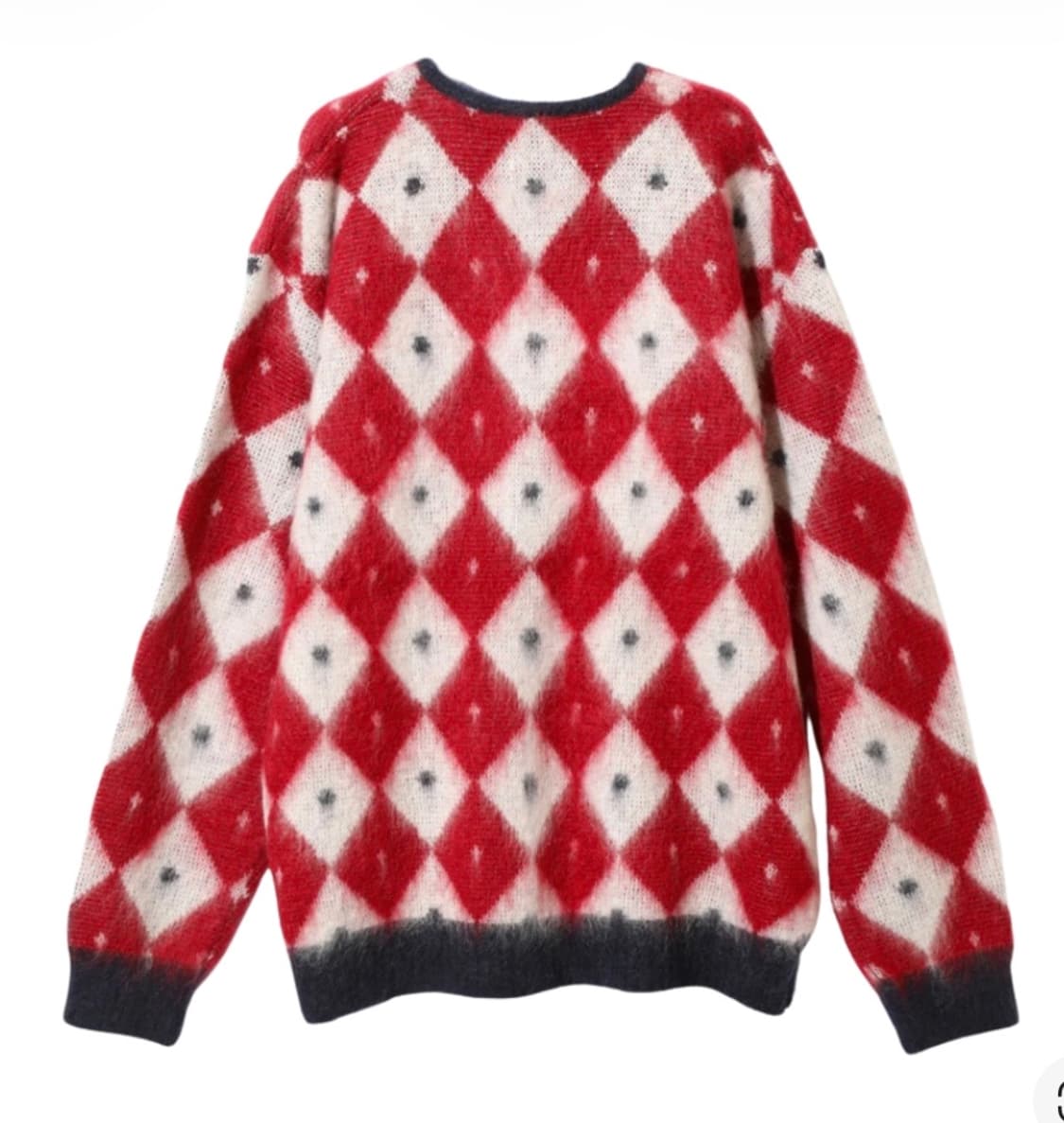 니들스 모헤어  가디건 아가일 패턴 상품이미지2