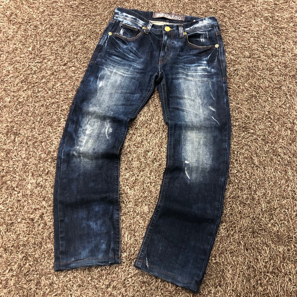 버커루 워싱 디스 데미지 데님 팬츠 상품이미지1