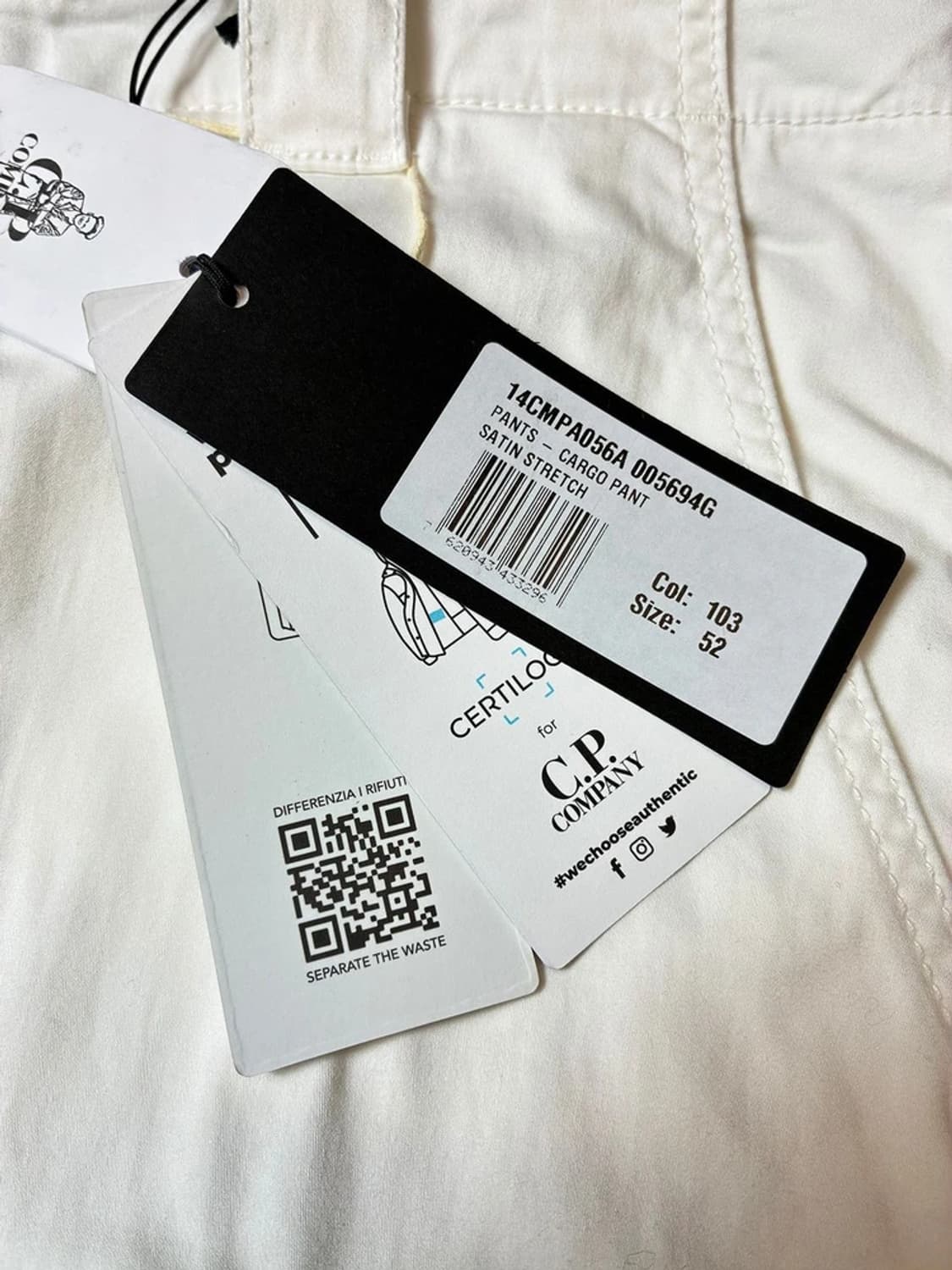 CP컴퍼니 사틴 스트레치 렌즈 포켓 팬츠 PN8356 상품이미지8