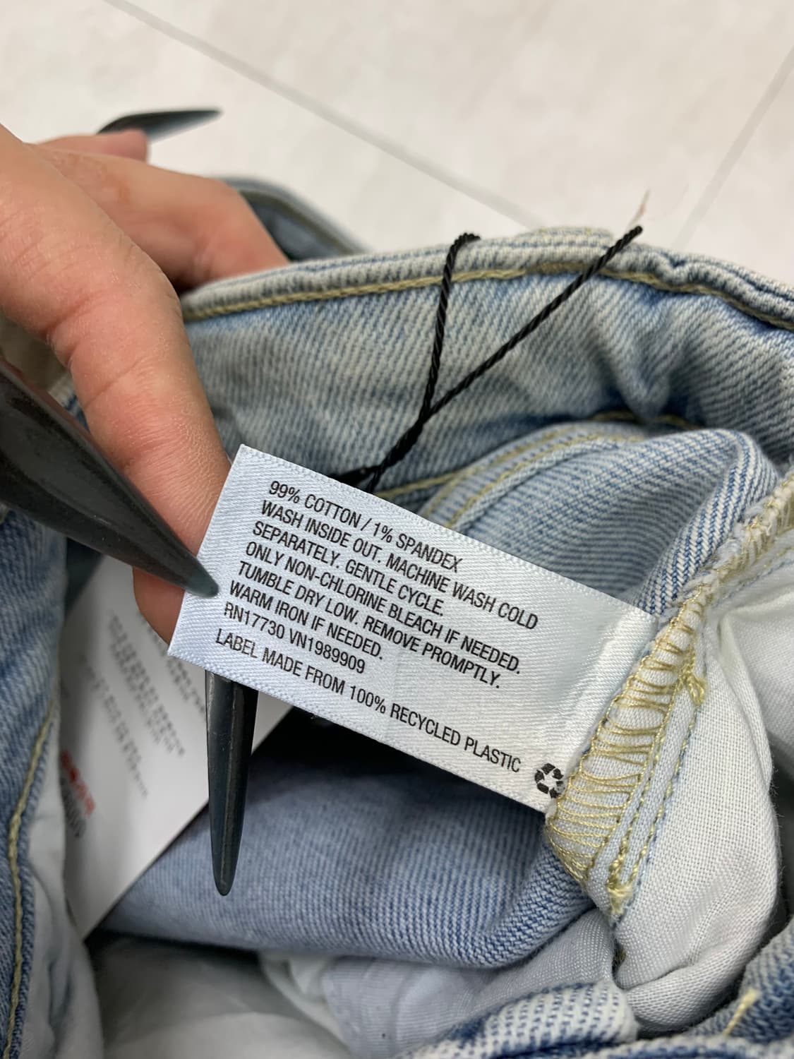 Wild fable 연청 더블니 팬츠 #349 상품이미지6