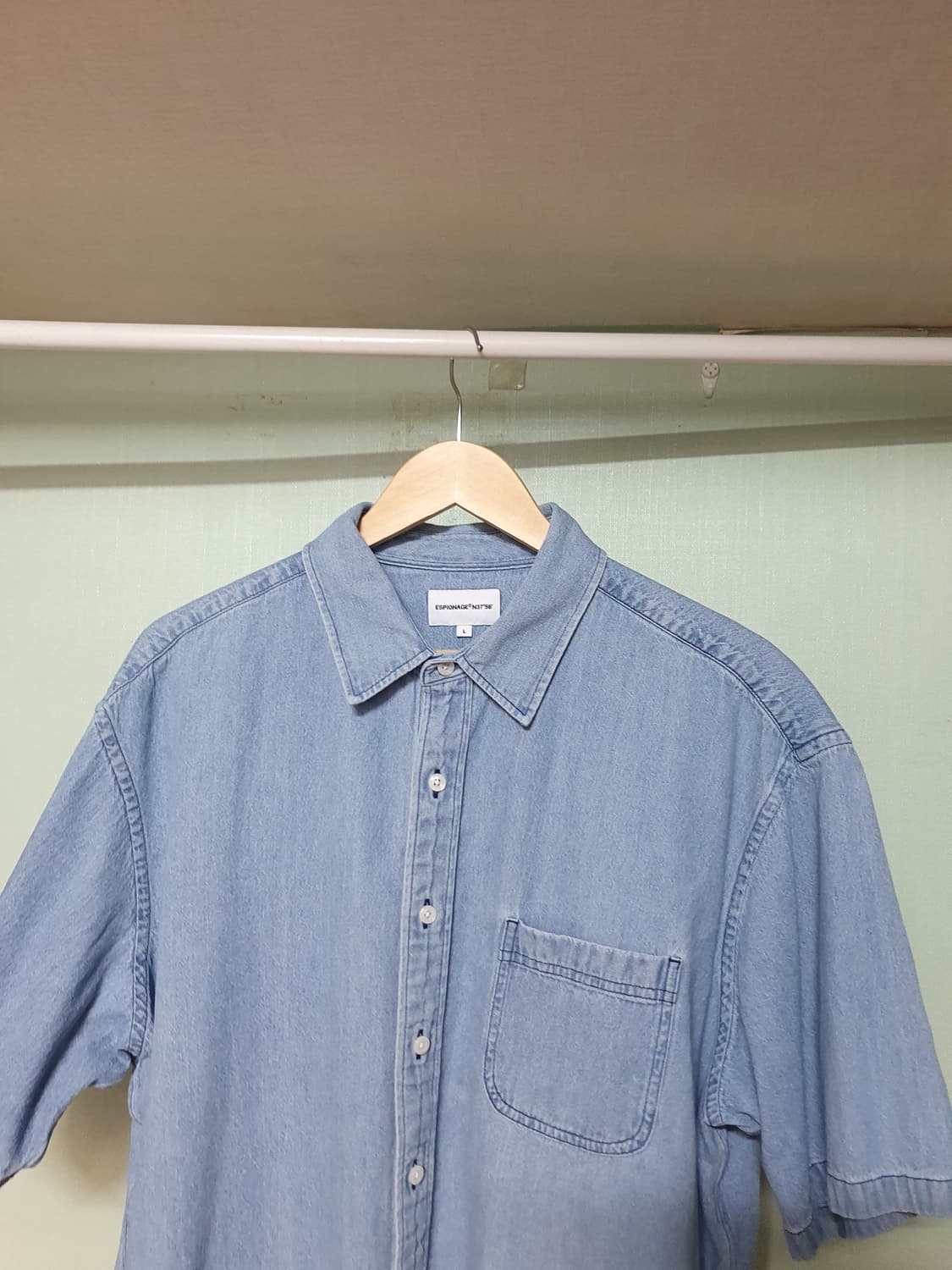 에스피오나지 데님 반팔 셔츠 L 상품이미지2