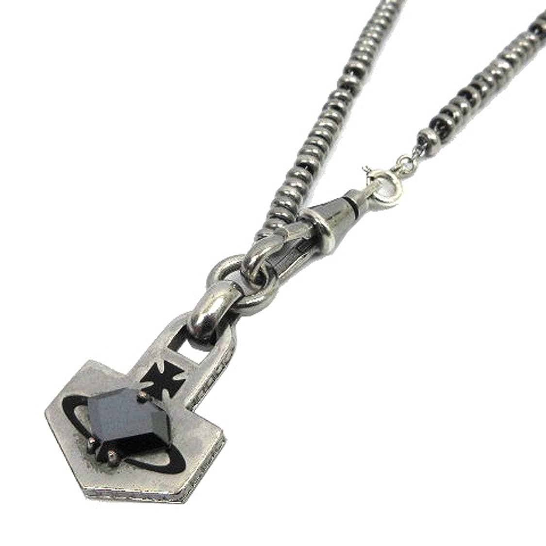 Vivienne Westwood Black Stone Necklace 상품이미지1
