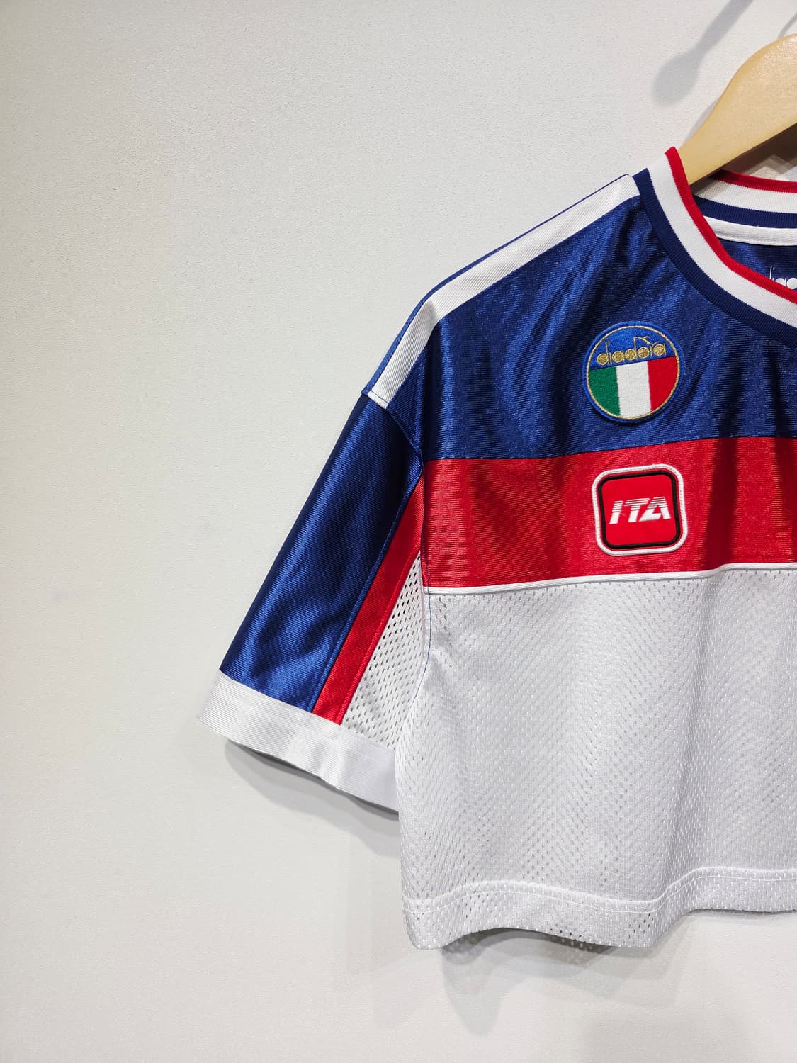 디아도라(DIADORA) 피트크루 크롭 져지 반팔티 상품이미지3