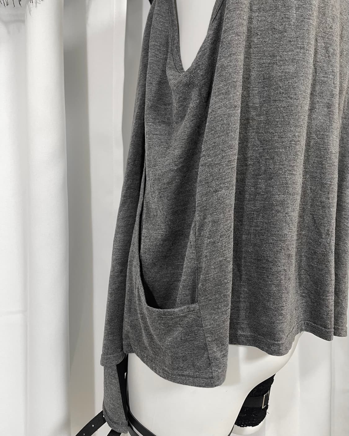 gray detail vest 상품이미지4