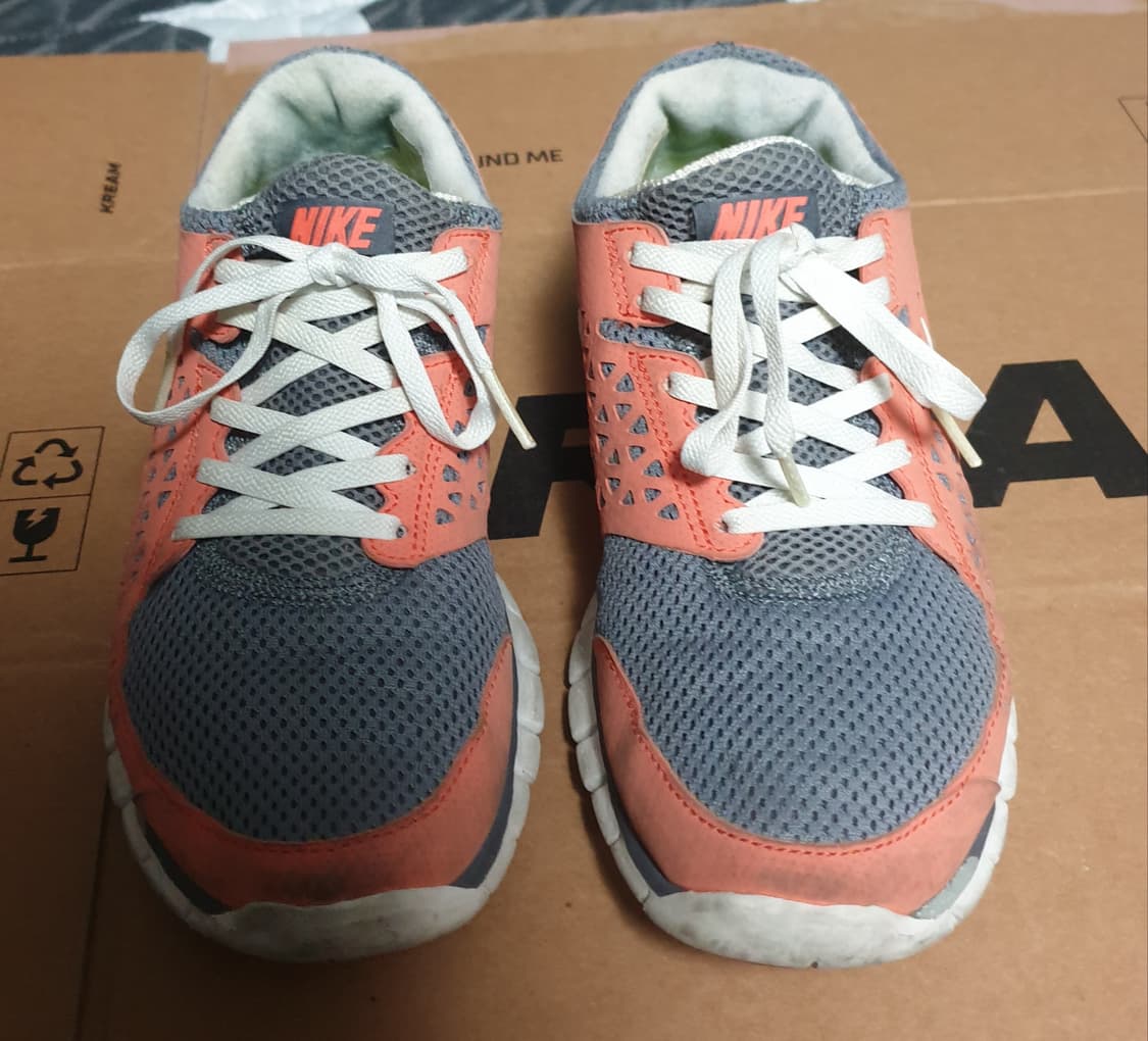 나이키 프리런 스니커즈 오렌지 그레이 (230) 상품이미지1