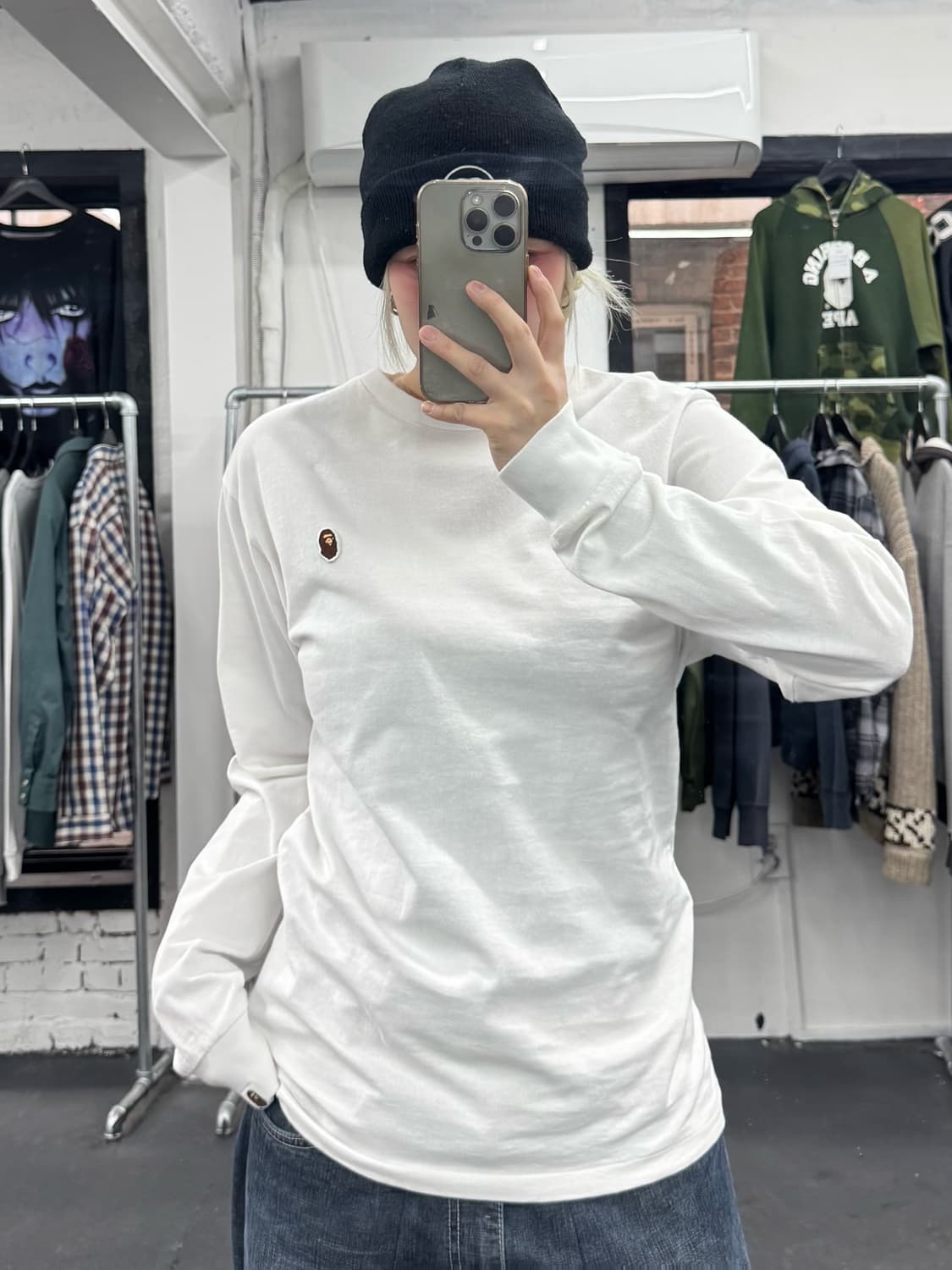 베이프 원포인트 롱슬리브  상품이미지4