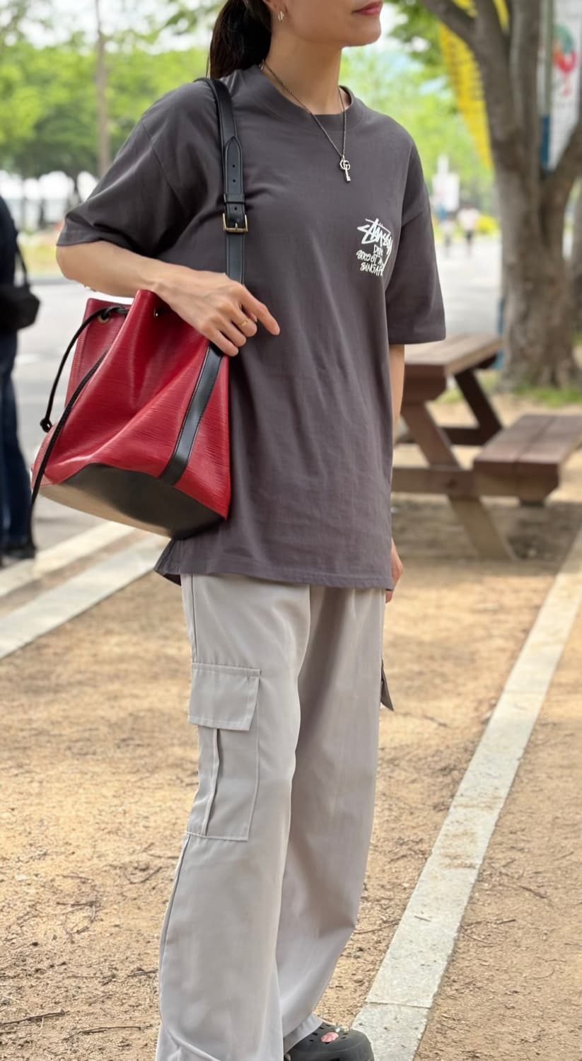 루이비통 에삐노에 빈티지 버킷백 블렉/레드 콤비 [정품+감정서] 상품이미지10