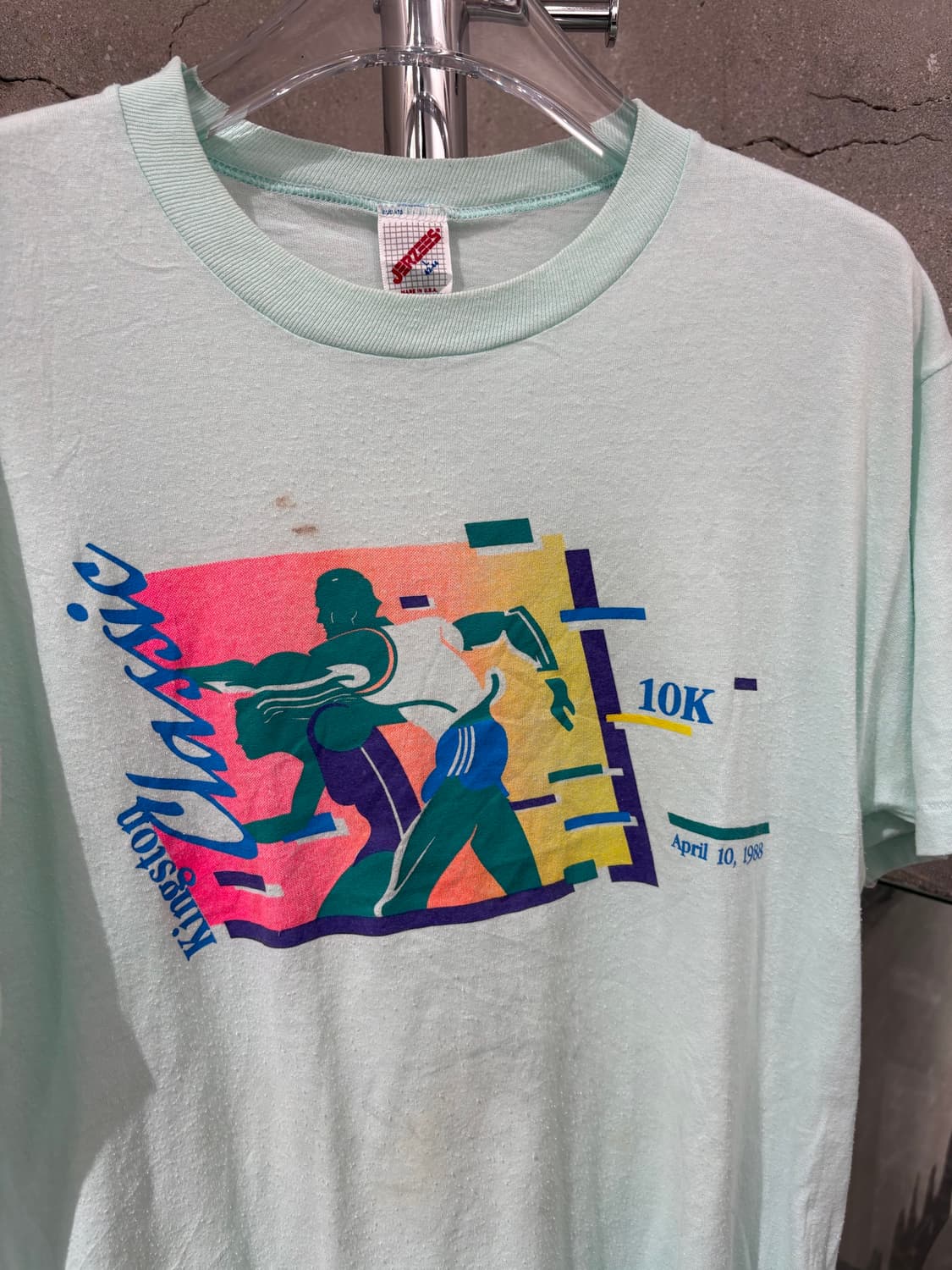 80s Jerzees 킹스톤 클래식 러닝 프로모 티셔츠 상품이미지2