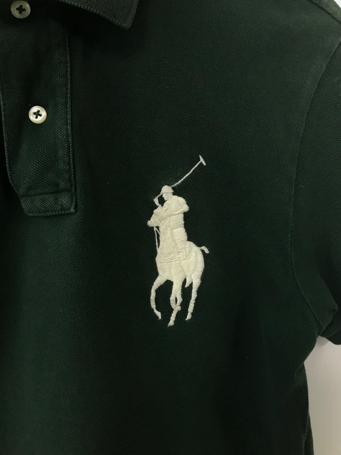 폴로 랄프로렌 빅포니 카키 반팔 피케 카라 티셔츠 상품이미지3