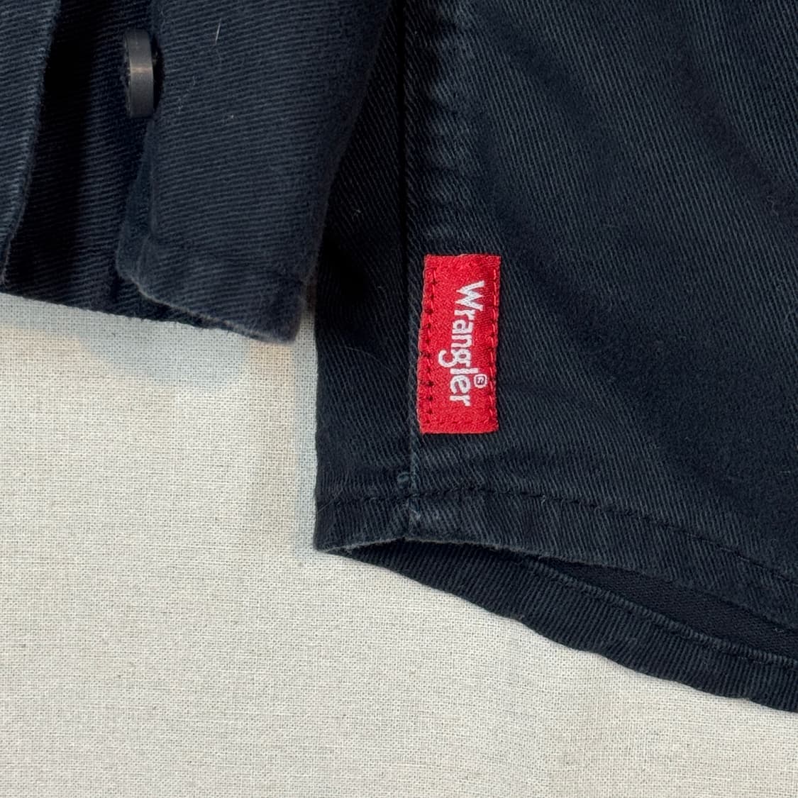 L) Wrangler 랭글러 투포켓 워크웨어 코튼 셔츠 블랙 상품이미지6