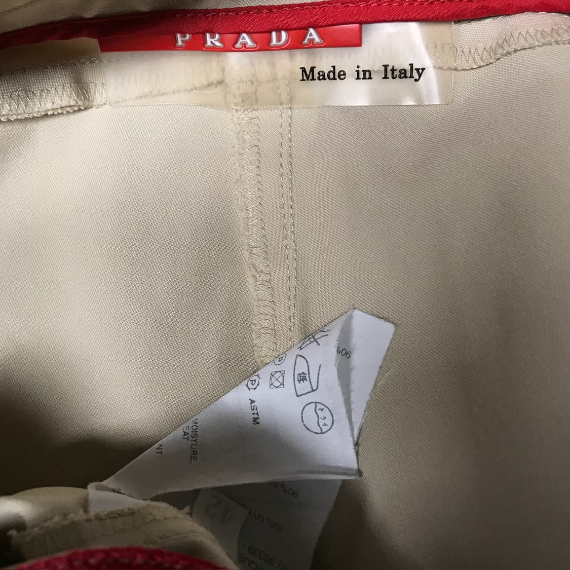 프라다 스포츠 팬츠 아이보리 42(W) 상품이미지5