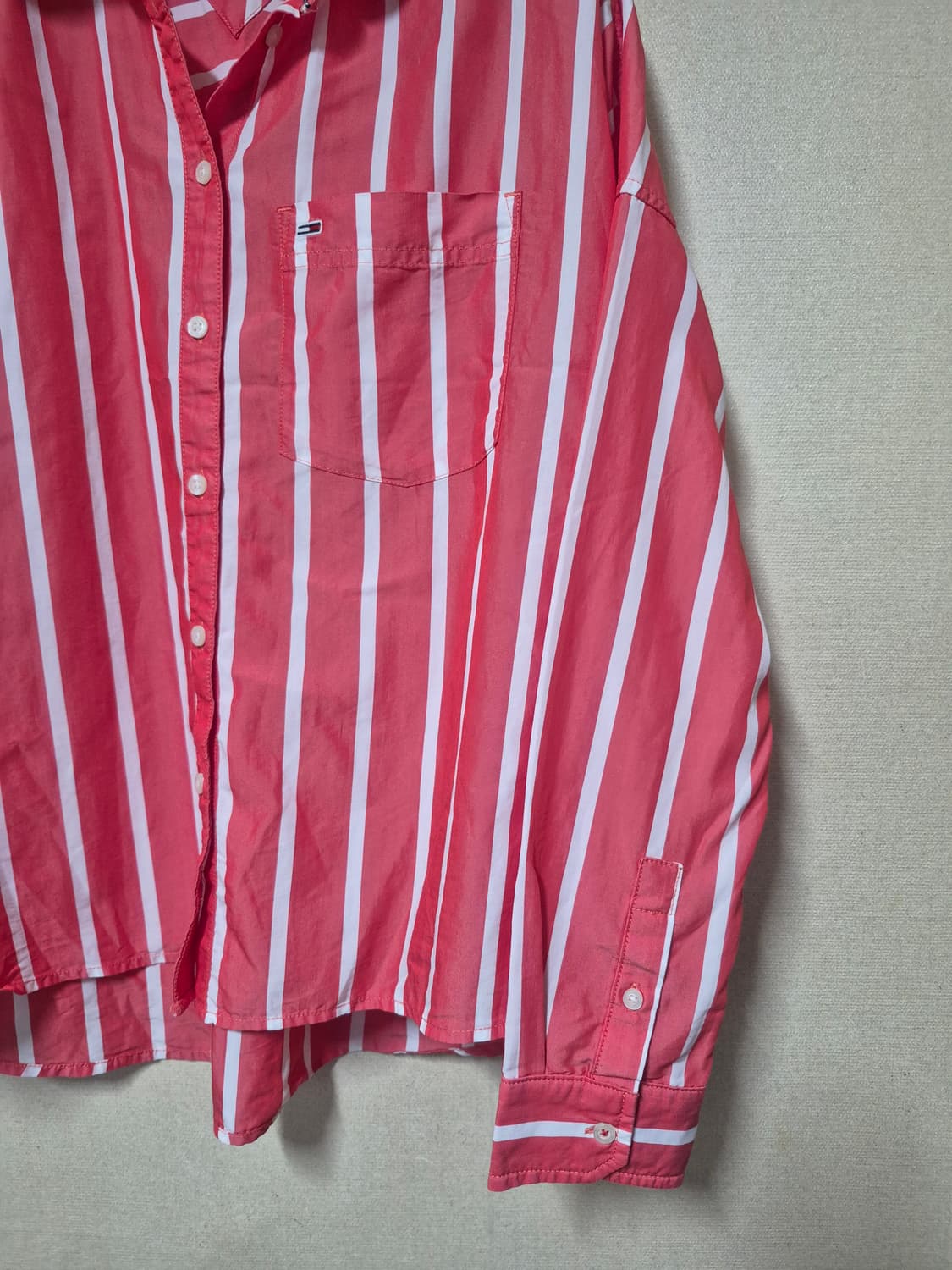 타미진스 루즈핏 스트라이프 셔츠 상품이미지2