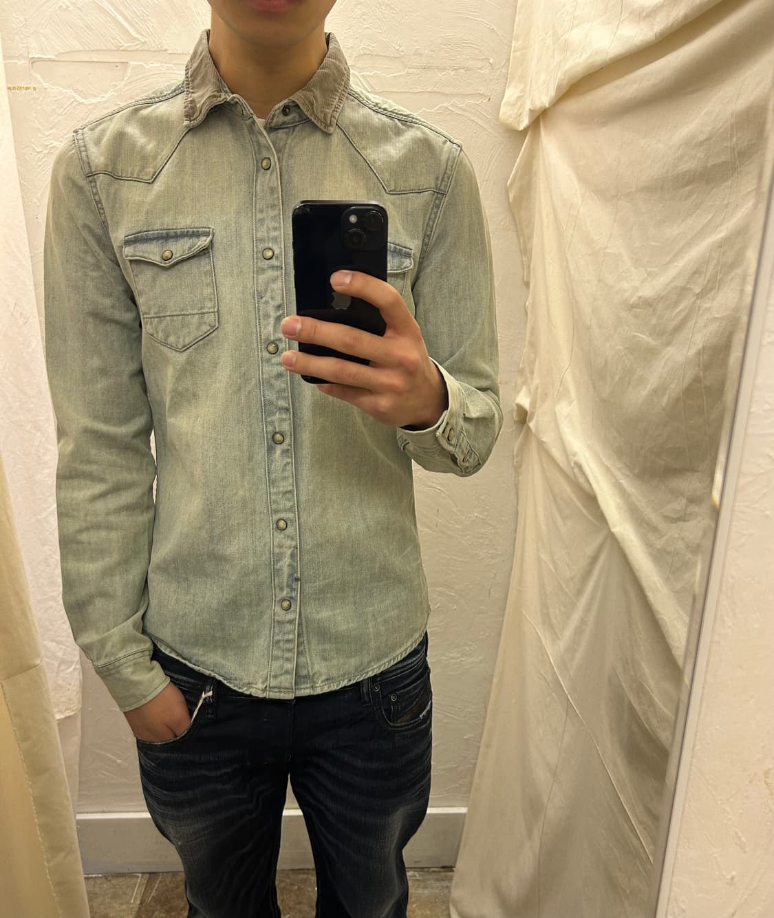 All Saints 데님셔츠 상품이미지1