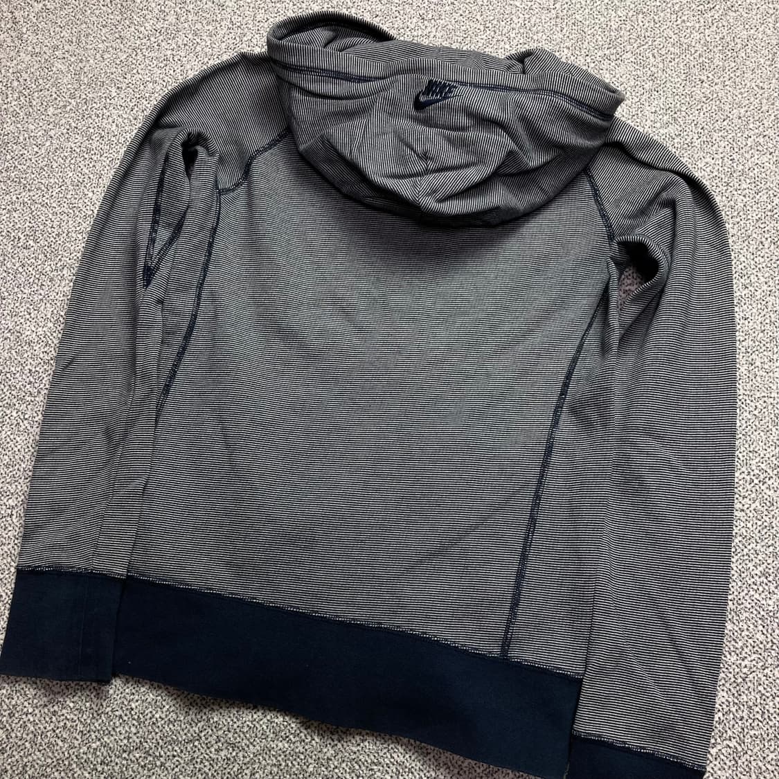 Nike y2k 나이키 올드스쿨 스티치 빅로고 후드집업 상품이미지5