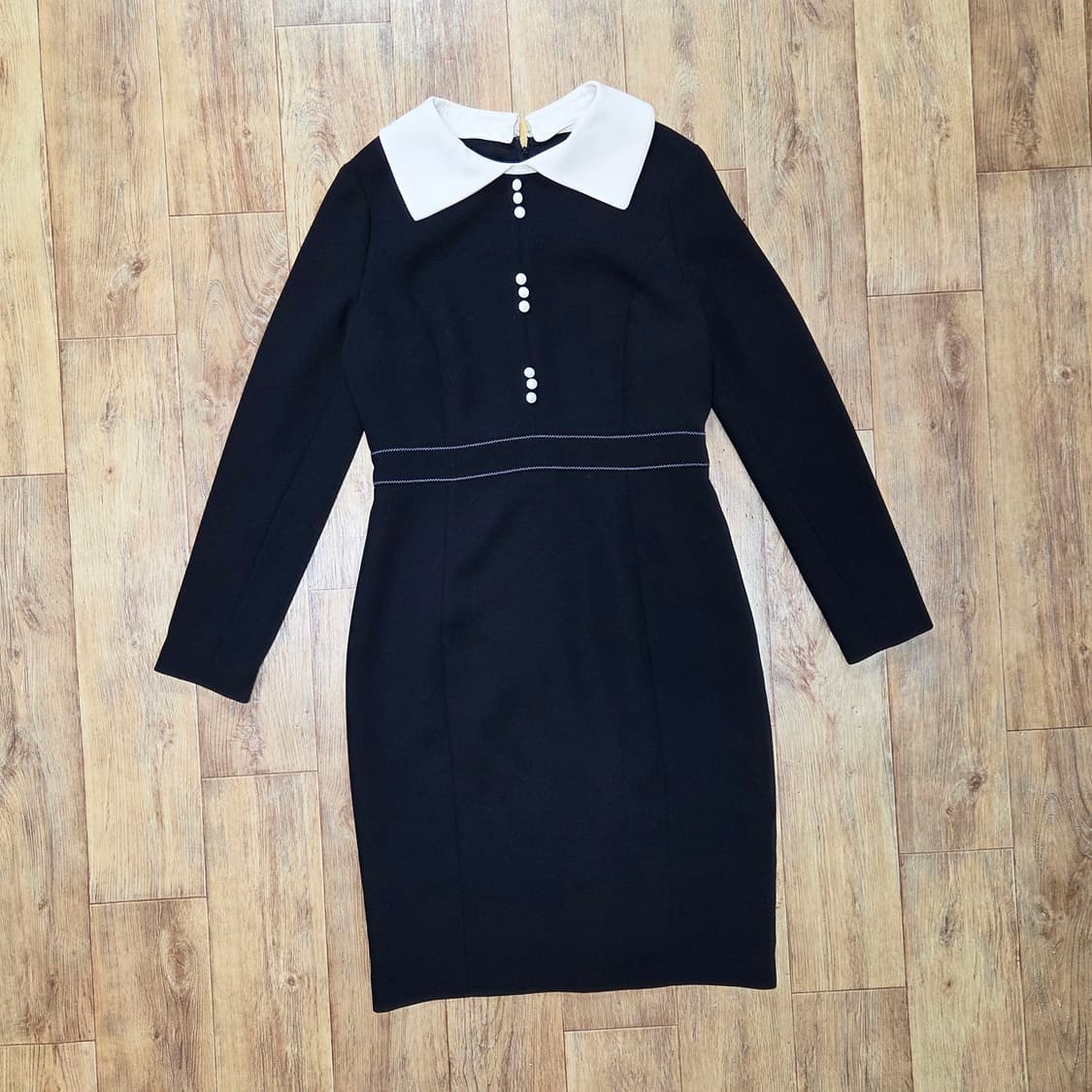 KL바이린(KL BY LYNN) 윙카라 배색 원피스 66 상품이미지3