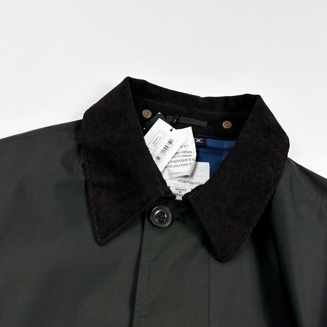 나나미카 24fw 퍼텍스 다크올리브 자켓 (실측 L) 상품이미지2