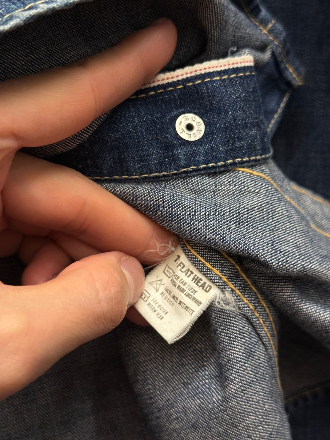 THE FLAT HEAD Selvedge Denim Western Shi 상품이미지7