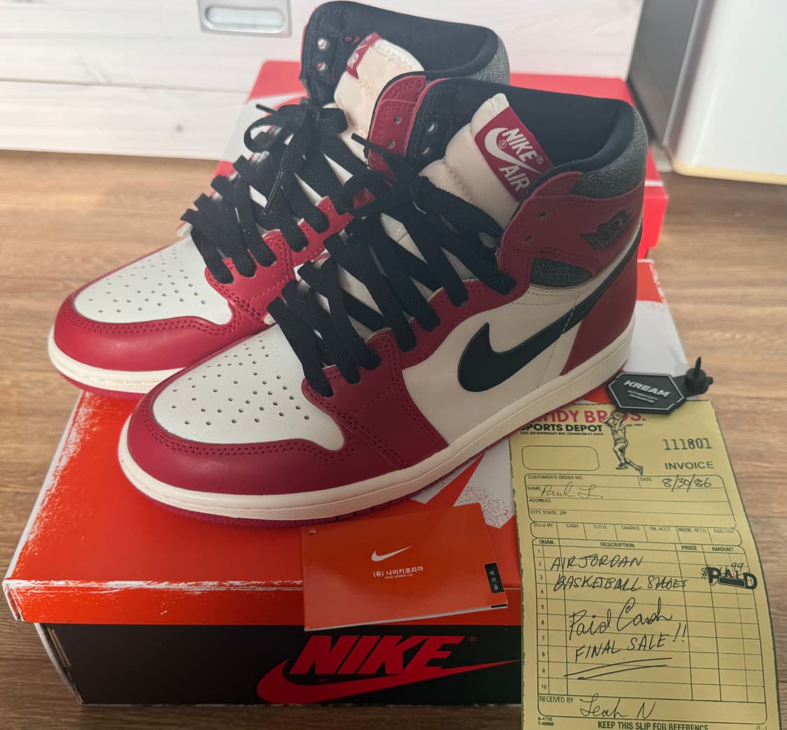 (새상품) NIKE JORDAN 나이키 조던 1 시카고 2022 상품이미지1