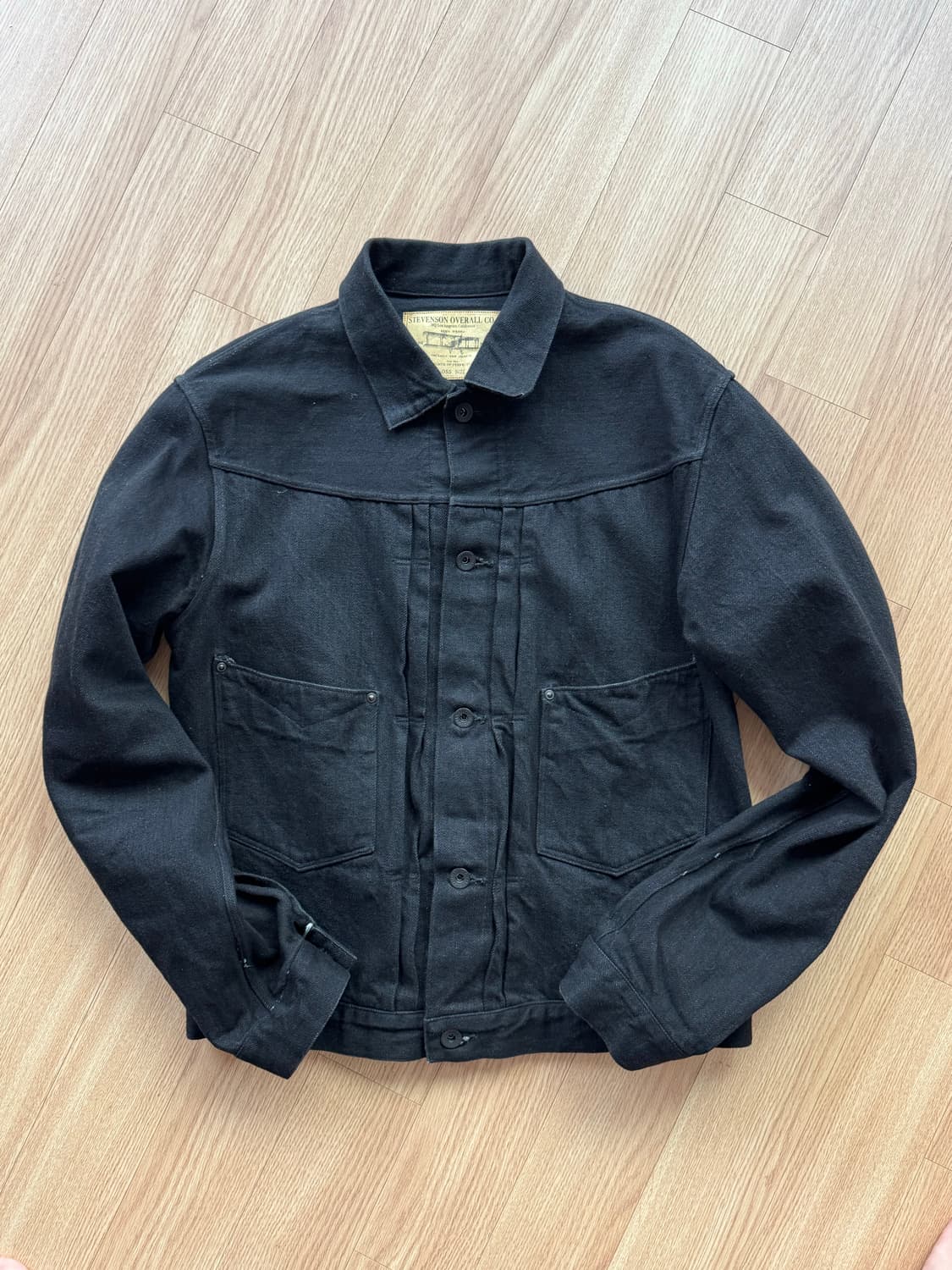 스티븐슨 오버롤 블랙 데님 자켓 size 40(L) 상품이미지1