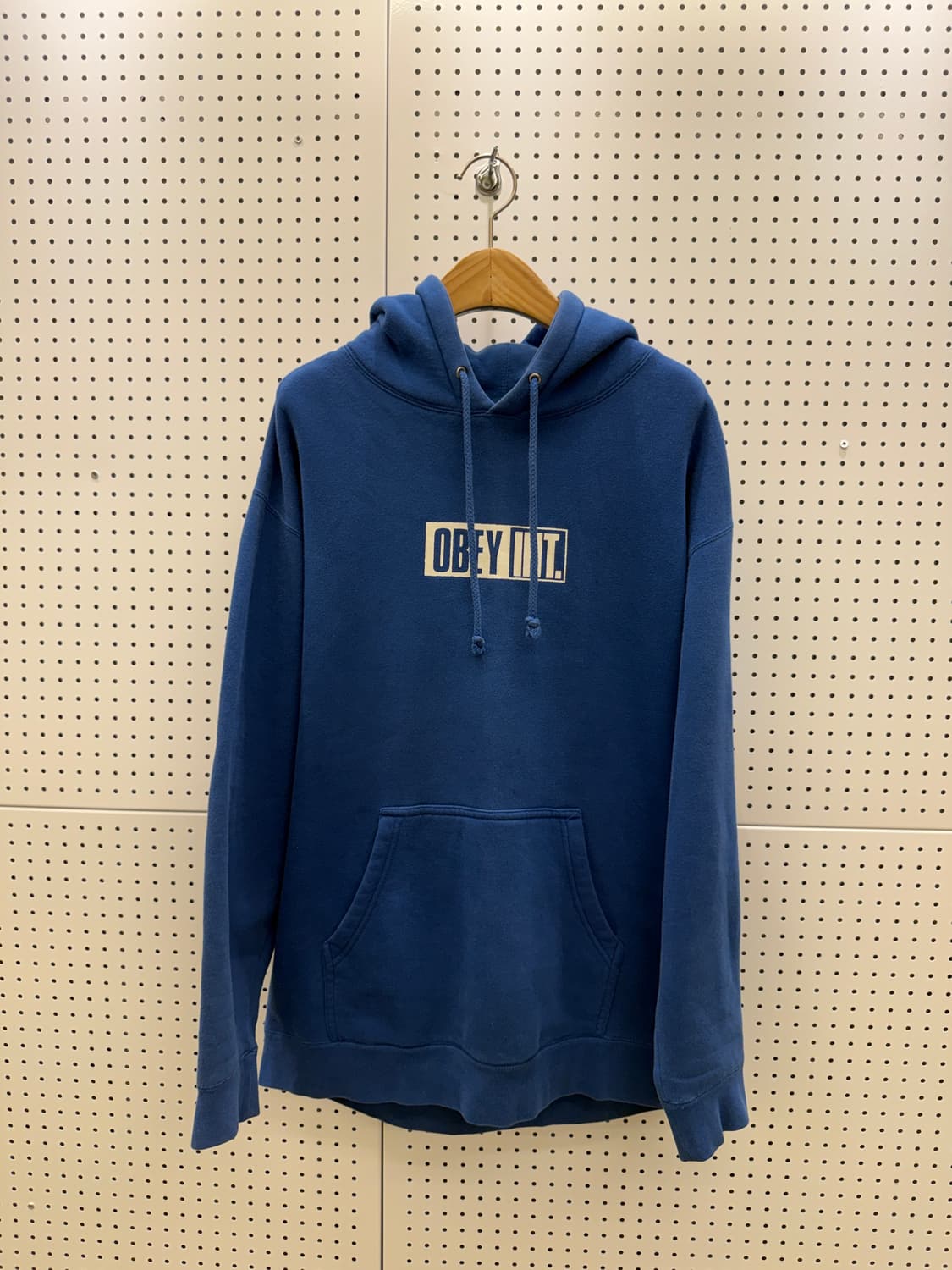 오베이 백로고 스레이트 블루 후드티 U1674 상품이미지2