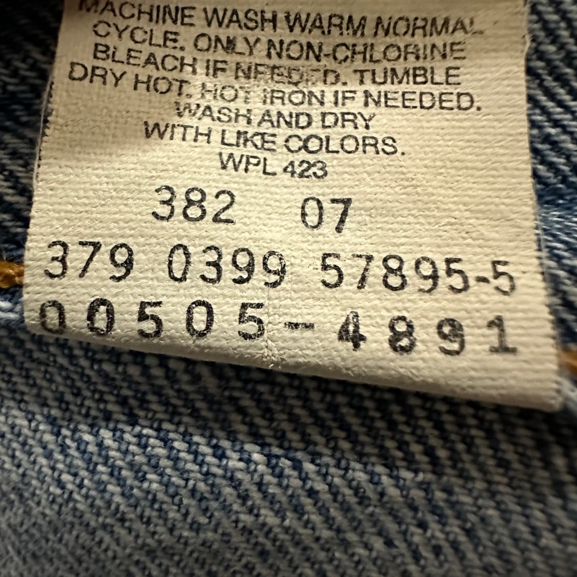 LEVI'S 505 90's usa made denim pants 상품이미지4