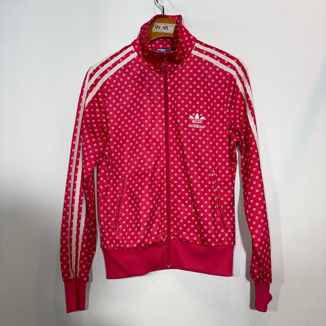 y2k 💋아디다스 립 도트 핑크 트랙탑 상품이미지5
