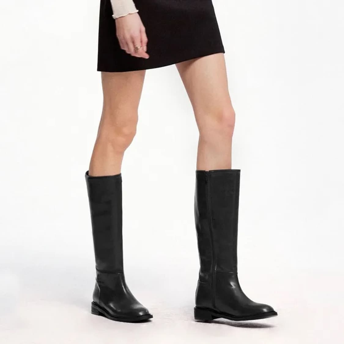 새상품)코모레비뮤지엄 소가죽 롱부츠 상품이미지2