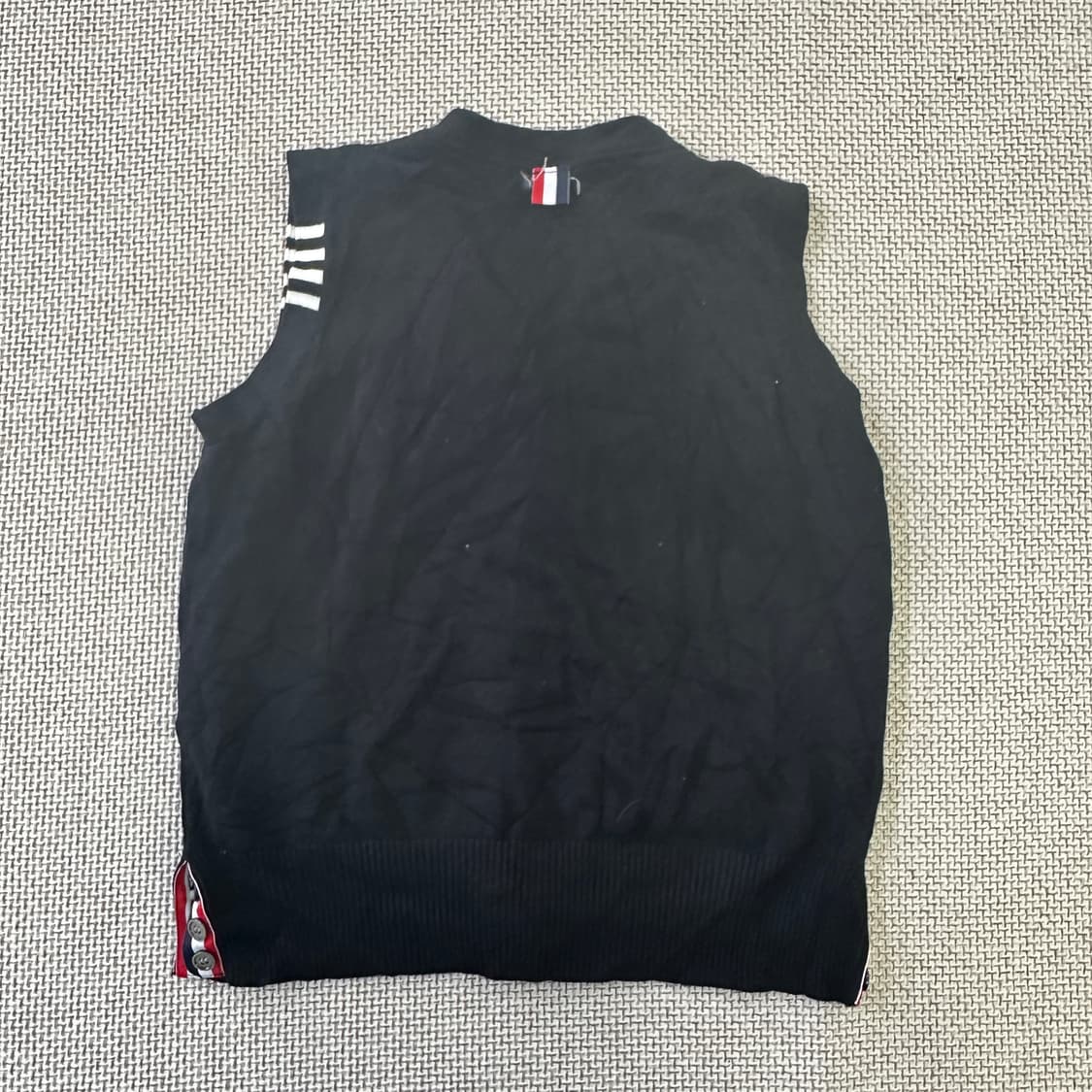 실측확인 스트라이프 니트 조끼 0428D  상품이미지2