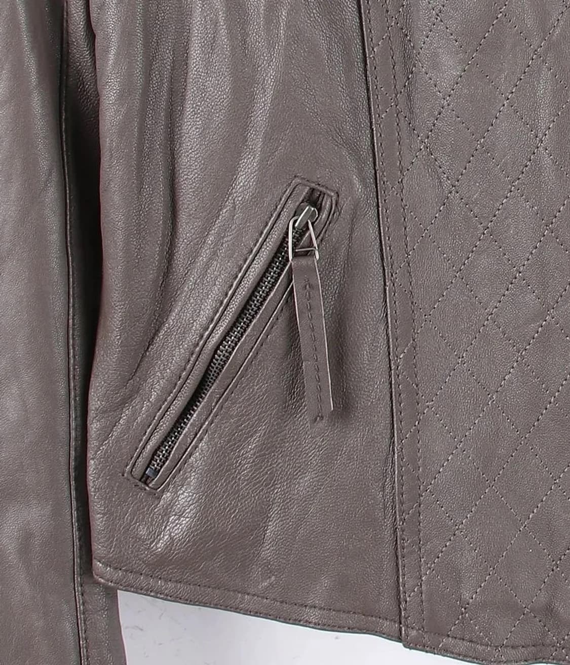 LAVIN Sheep Skin Leather Jacket Grey L 상품이미지3