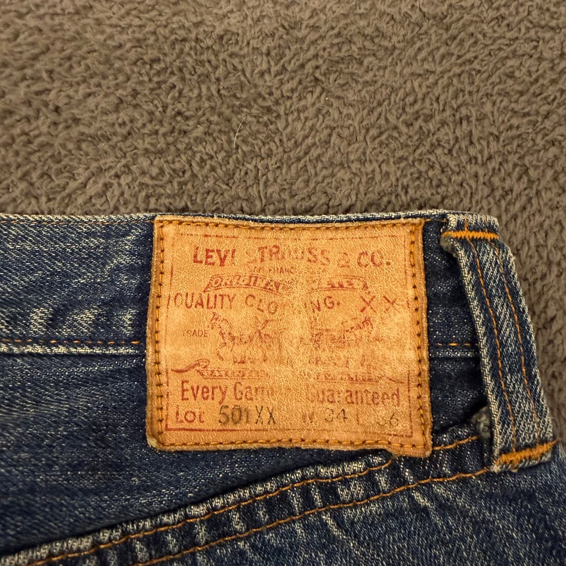 [정품] 리바이스501XX빅E셀비지1947복각555Valencia,USA 상품이미지4