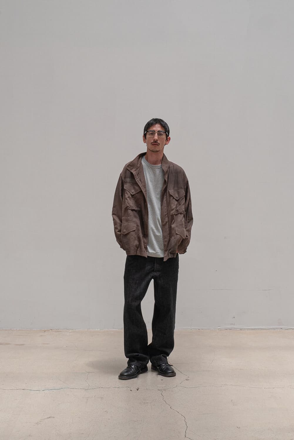 아워셀브스 25FW 빈티지 워시드 밀 자켓 모카 2사이즈 판매 상품이미지5