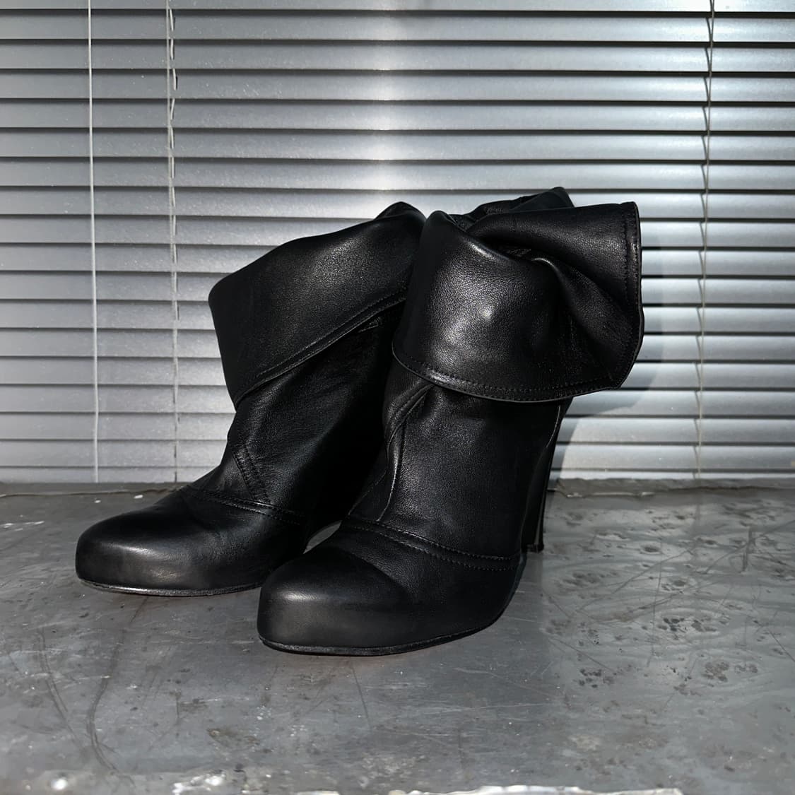 00s 폴드 오버 양가죽 웨치 부츠 상품이미지5