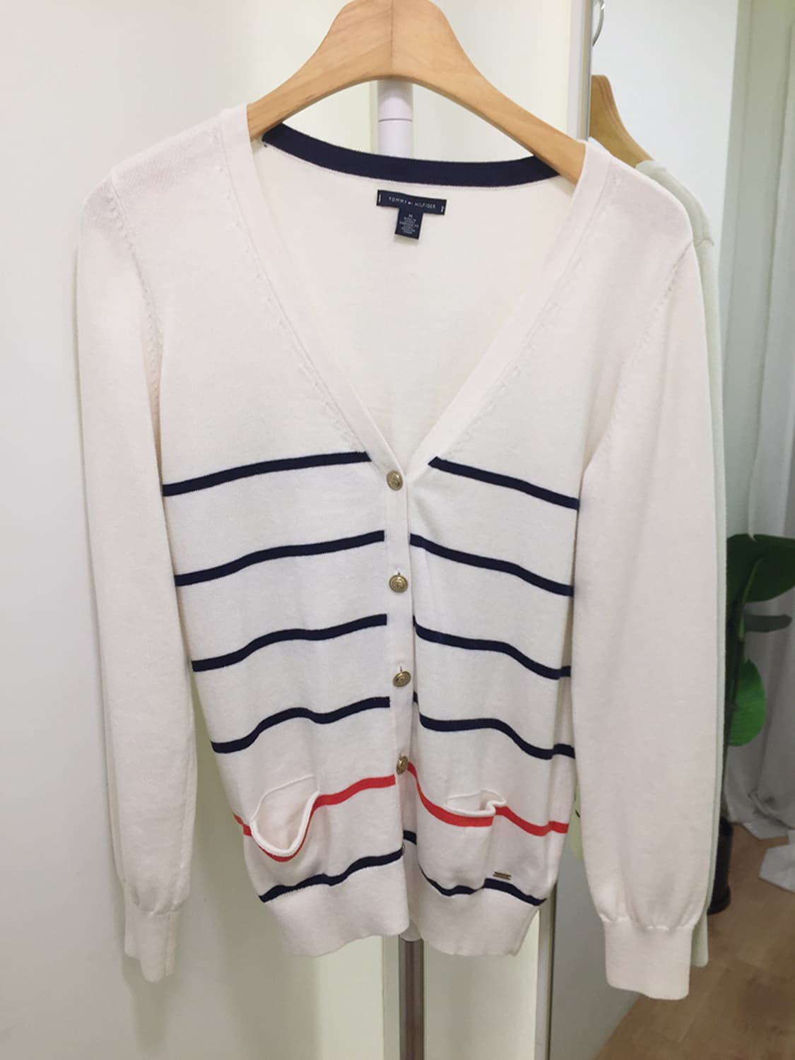 여성 타미 단가라 V넥 가디건 95 상품이미지2