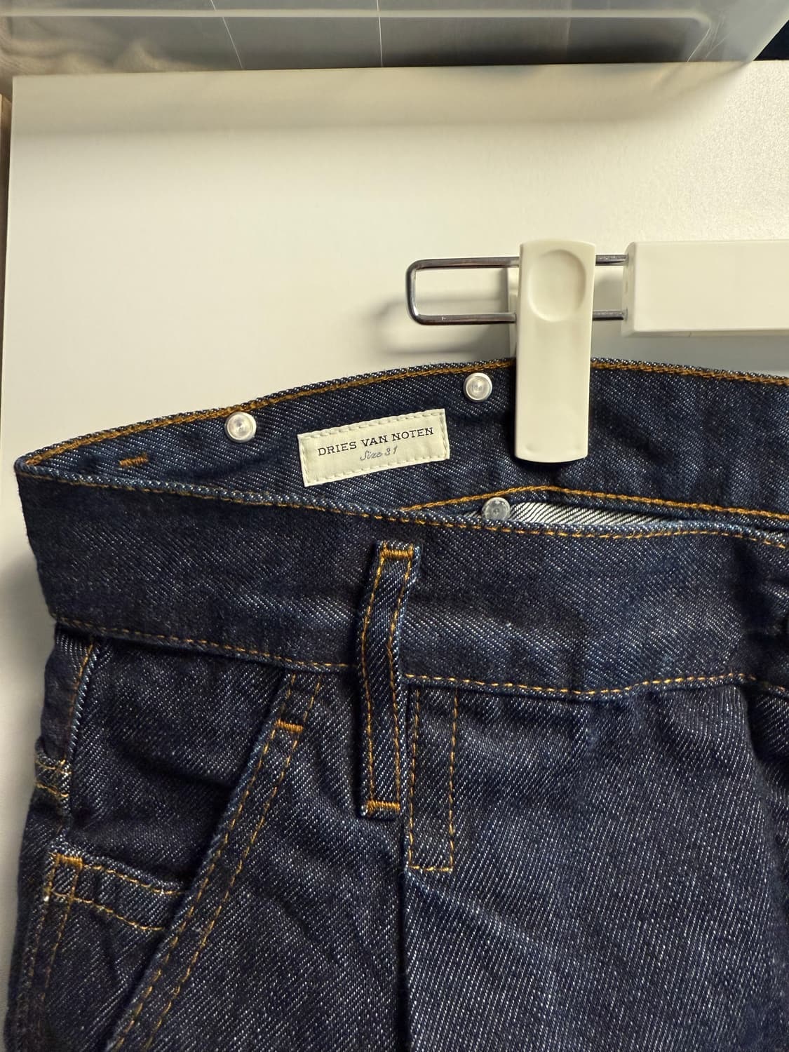 드리스반노튼 와이드 핀턱 데님 드리스반노튼데님 상품이미지3