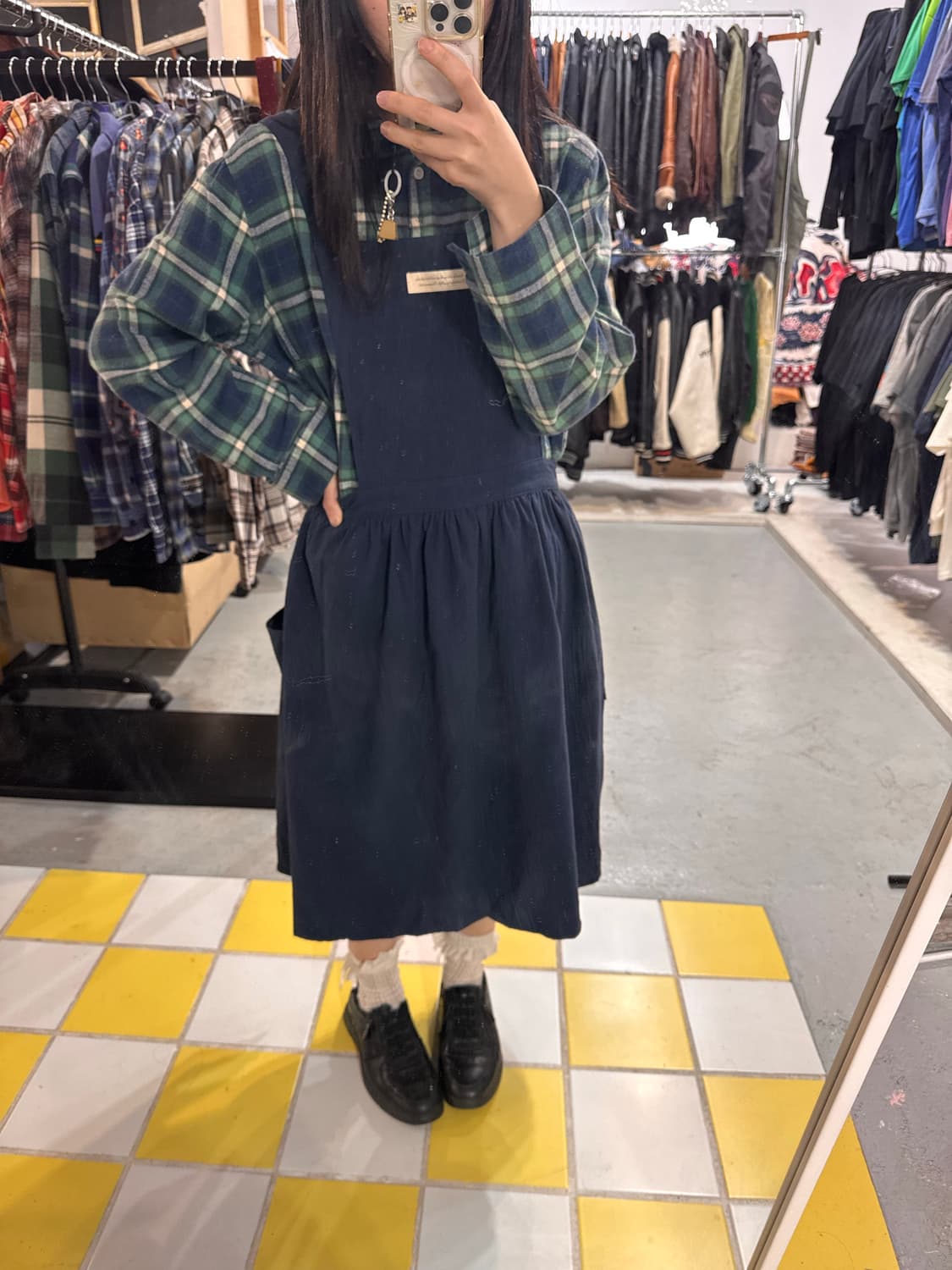 Japanese vintage 꽃집 코디세트 C557 상품이미지8