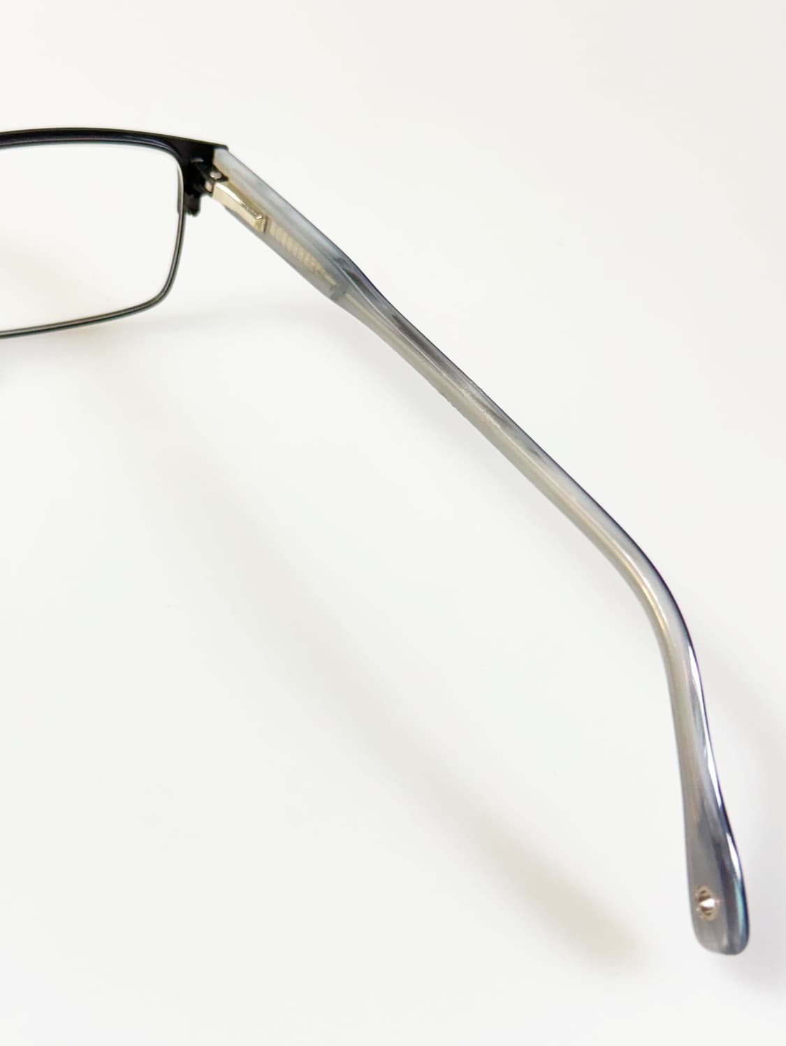 7kam 블랙 메탈 슬림 스퀘어 프레임 빈티지 안경 상품이미지6