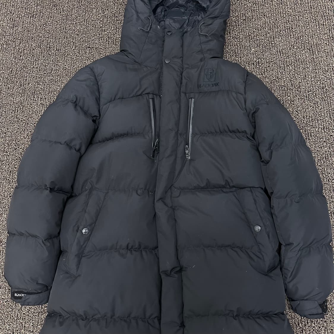블랙야크 구스다운 롱패딩 블랙 100(L) 상품이미지2
