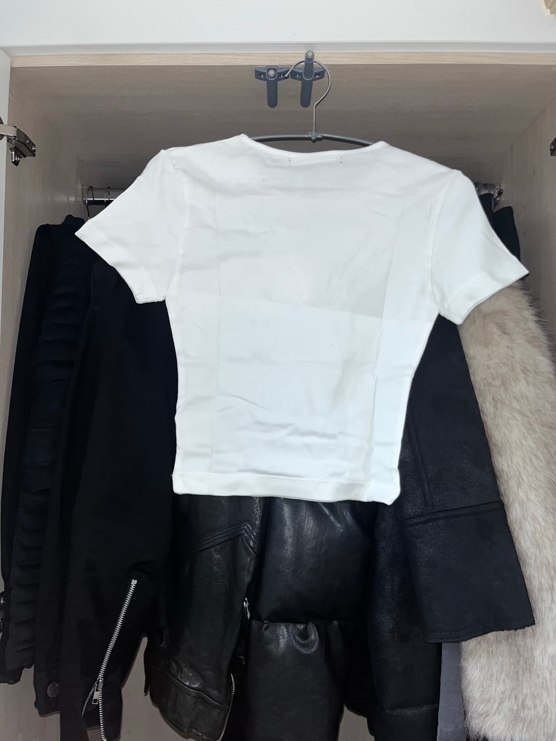 (한정판새상품)미스치프 롬버스 블러 반팔 티셔츠 미니 화이트 상품이미지2