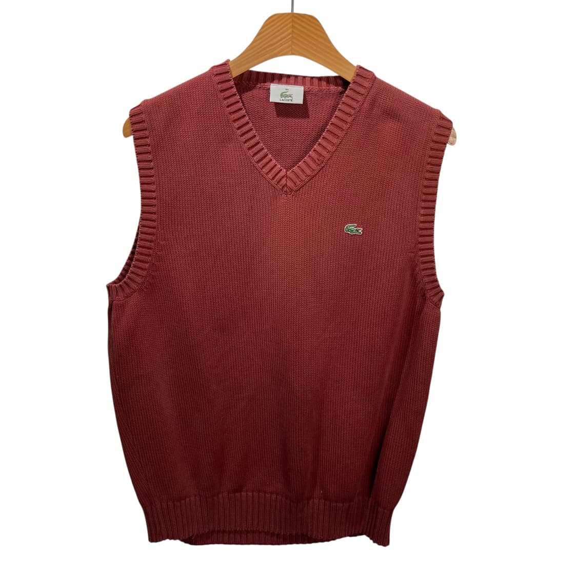 라코스테 말린장미 브이넥 니트 베스트 상품이미지2