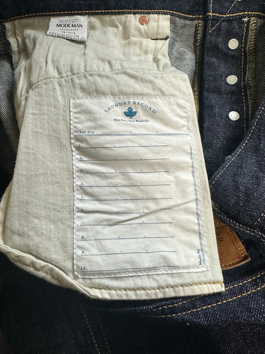 오모토데님 0615 13.5oz 릴렉스핏 데님팬츠 상품이미지8