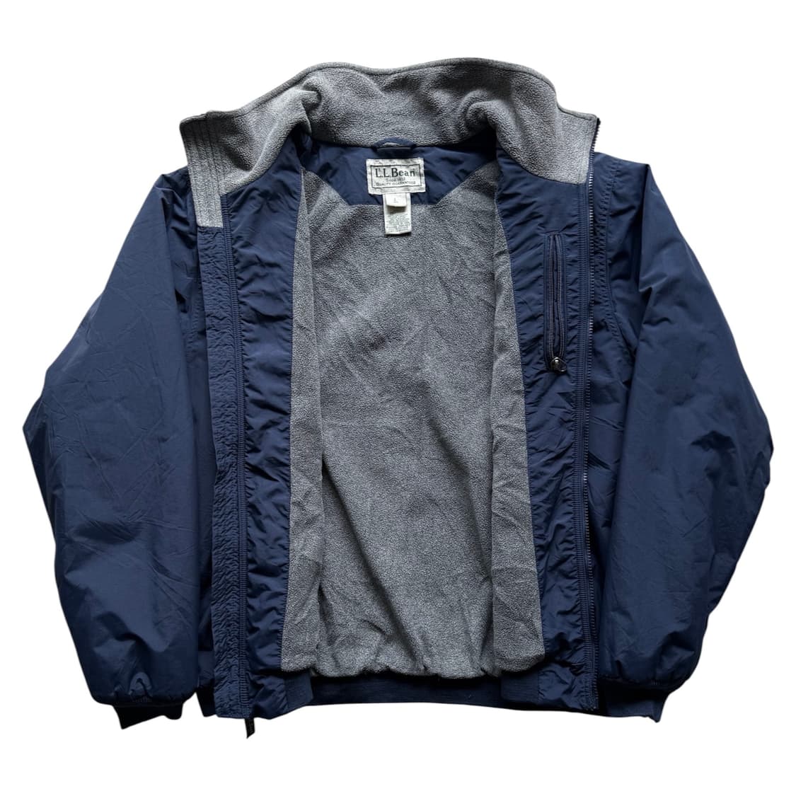 00s LL Bean 웜업 자켓 네이비 상품이미지3