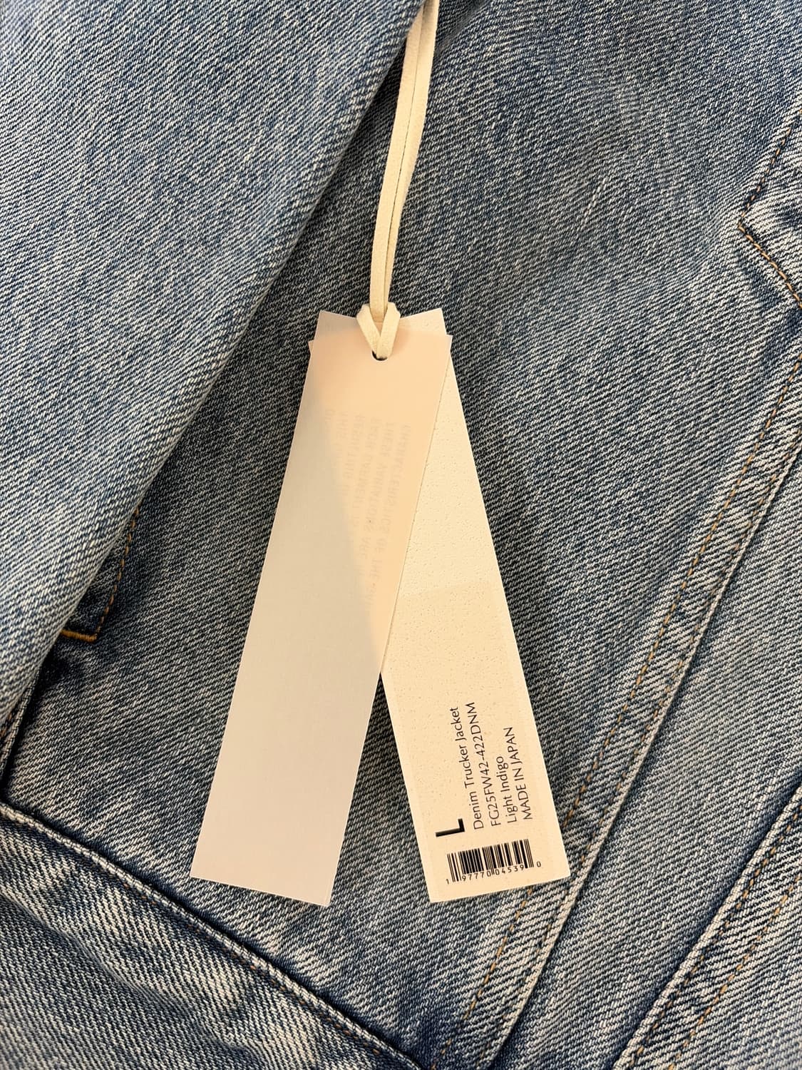 피어오브갓 시빌컬렉션 데님 트럭커 자켓 라이트 인디고 상품이미지7