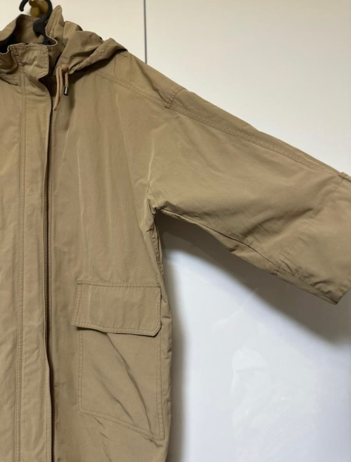 엣지 후드 롱 코트야상 남여공용 상품이미지4