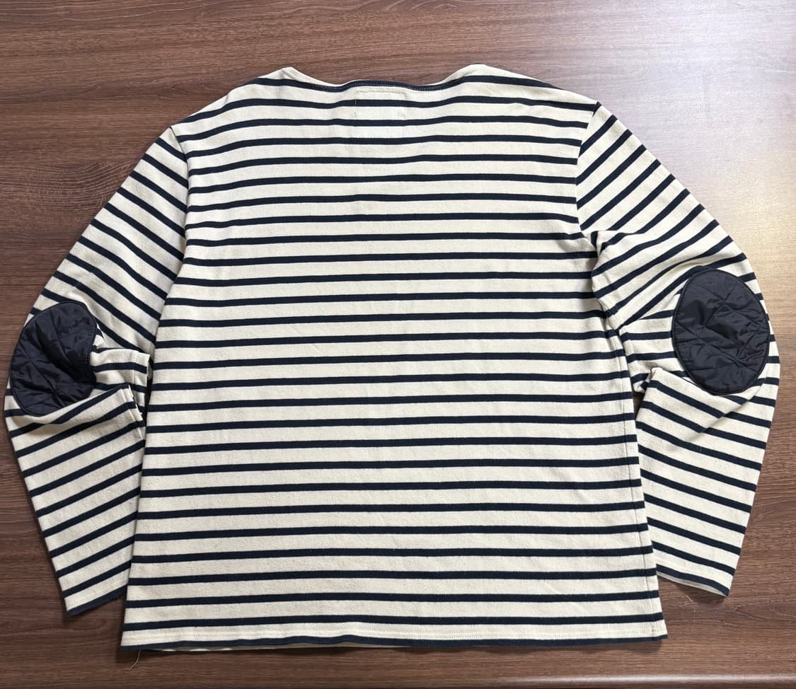 세인트제임스 X 라벤헴 엘보우 패치 스트라이프 티셔츠 상품이미지6