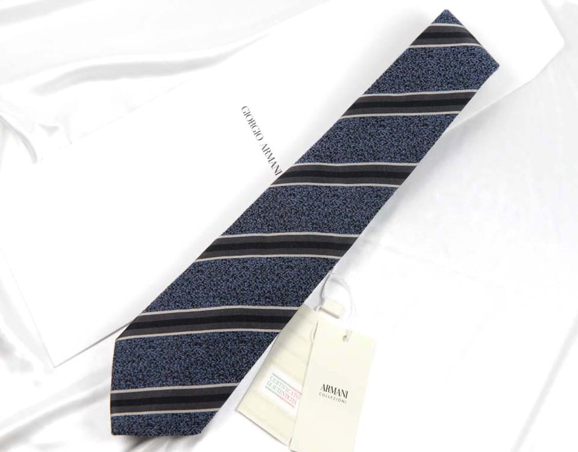 알마니 8.5cm 미사용 울 남자 명품 넥타이 상품이미지1