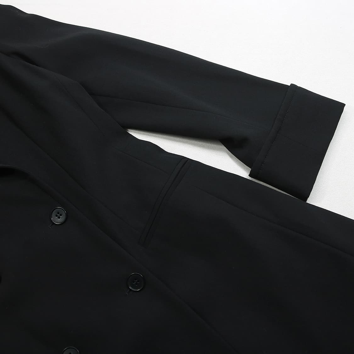 EMPORIO ARMANI 울 더블 브레스트 코트 (여성용 40) 상품이미지6