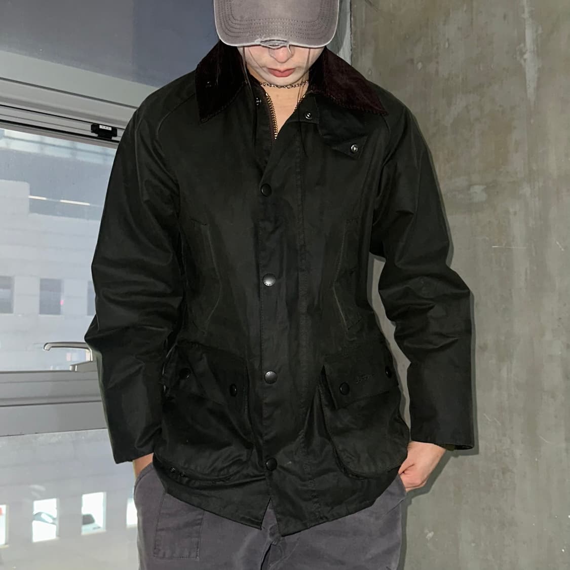 Barbour Beaufort Wax Jacket (olive) 상품이미지2