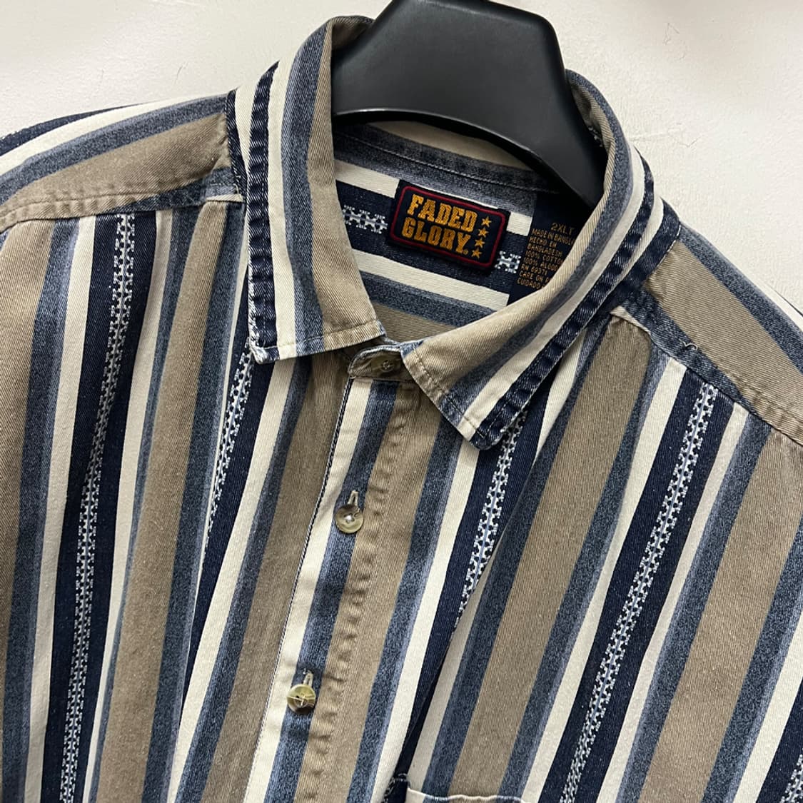 00s FADED GLORY 페이디드 글로리 빈티지 셔츠 남방 2XLT 상품이미지3