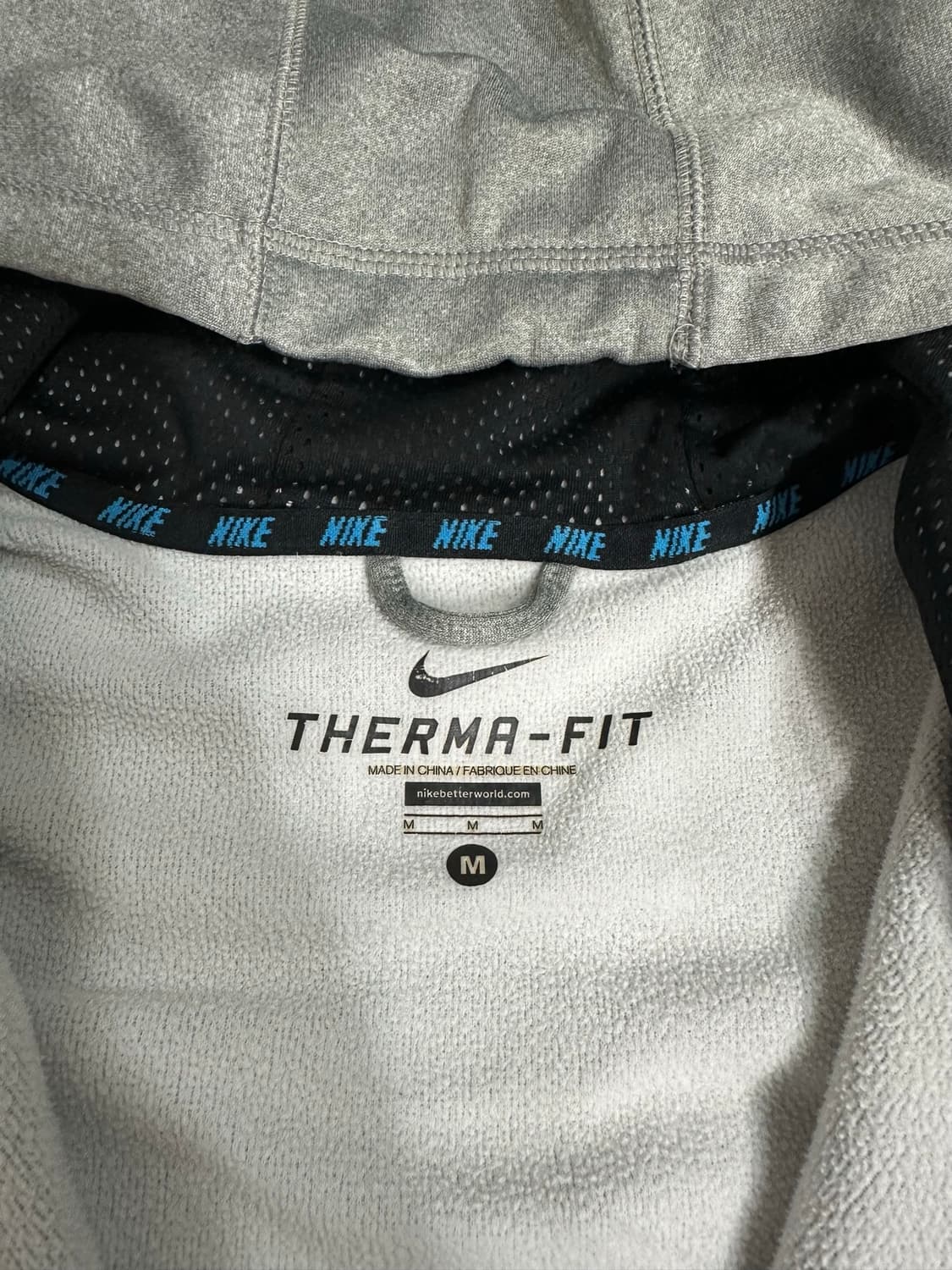 나이키 NIKE THERMA-FIT 기모 후드집업 95 M 그레이 상품이미지6